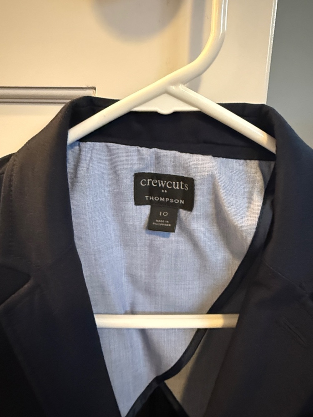 Crewcuts Navy Blue Boys' Two-Button Blazer - Picture 2 of 10